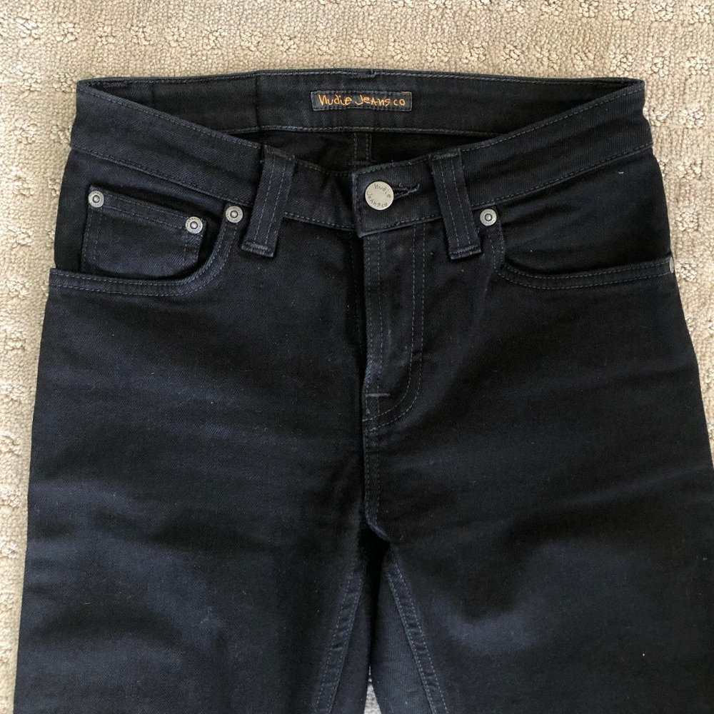 Nudie Jeans - Skinny Lin Black Jeans